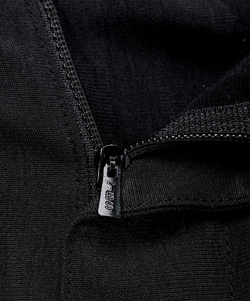 MINDBRIDGE [Couture] Black Wide Single-Pleat Washered String Full Elastic Waist Pants