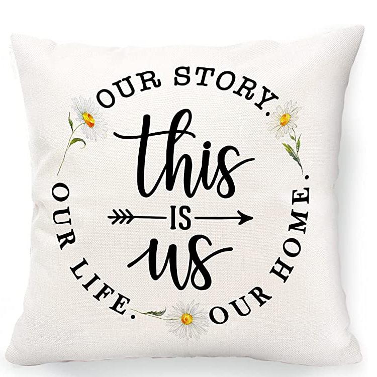 Daisy Sunflower Pillow Case Spring and Summer Home Decoration Pillow Case Pillow Case Cushion Case