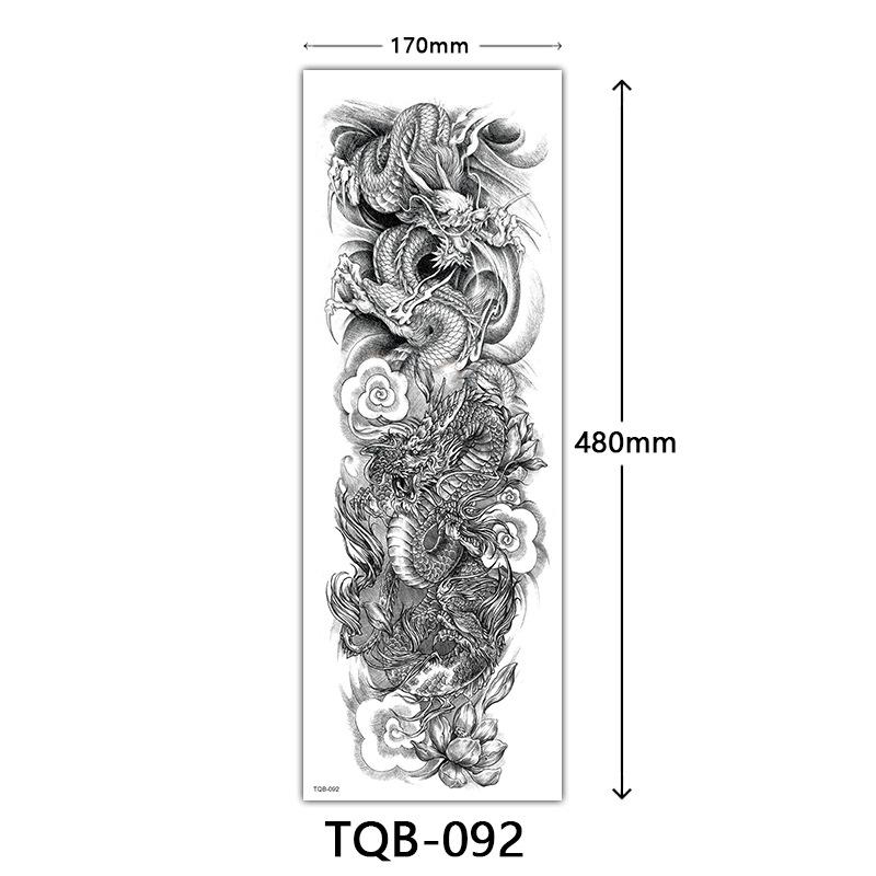 Full Arm Tattoo Sticker Full Arm, Full Arm Big Picture Tattoo Sticker, Flower Arm Tattoo Sticker Tattoo