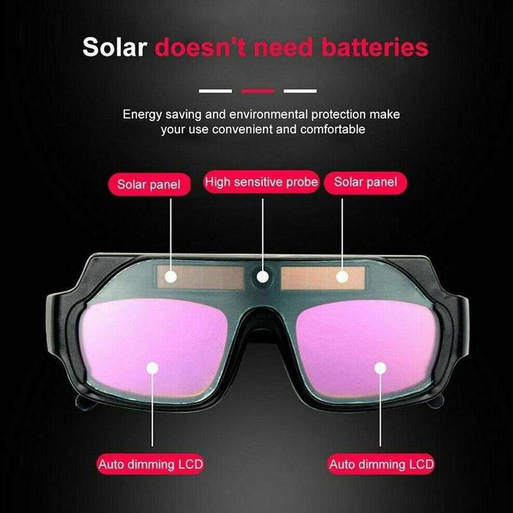 Auto Darkening Welding Goggle Solar Eye Safety Protective PC Glasses for Welder Soldering Eyes Goggles Welding Glasses