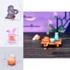 Delightful Mid-autumn Festival Series Resin Rabbit Eat Mooncake Micro Landscape Decoration