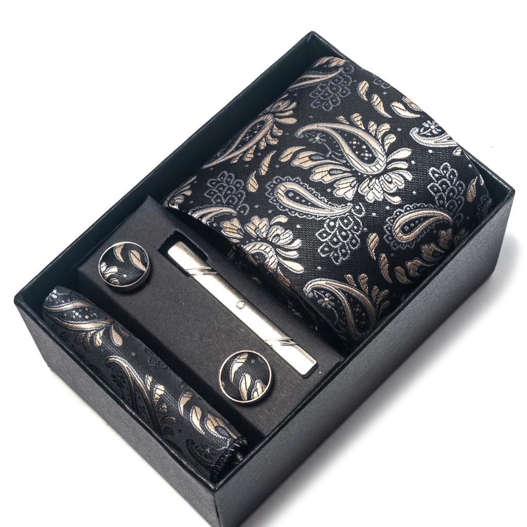 1200-Pin Men'S Tie Net Color Gift Box Tie Set Group Business Dress Wedding Tie Factory