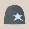 Pentagram Jacquard Simple Knitted Hat Men And Women Warm Street Personality Hip Hop Skateboard Pullover Hat