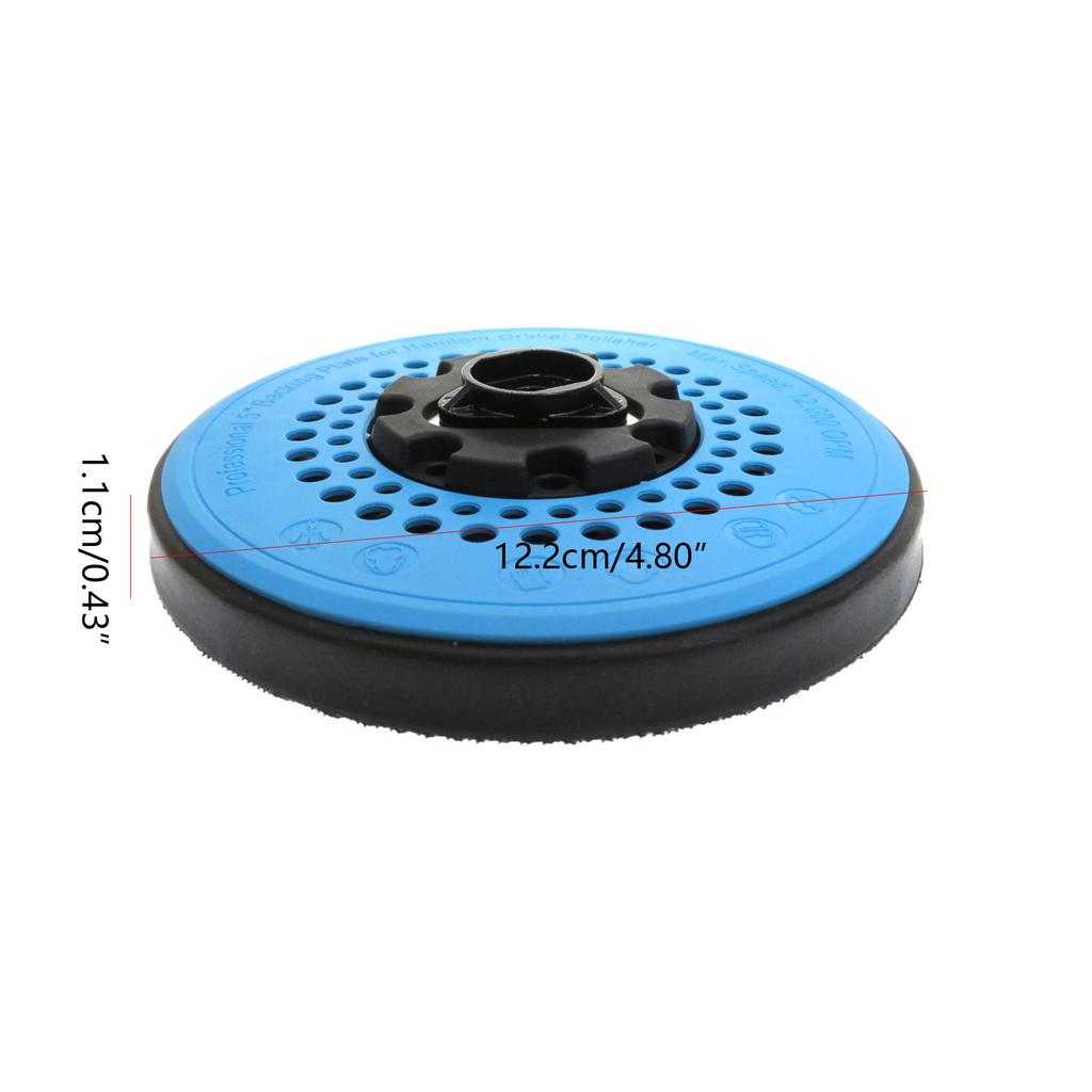 Hook & Loop Sanding Plate 5 Inch 49 Holes  Backing Pad Fit for Orbital Sanding Machine Grinding Polishing Disc