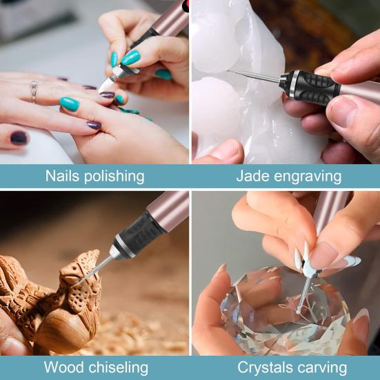 Polishing Pen Cordless Rotary Tool Ultra Long Run Time Fast USB-C Charging Mini Engraving Polishing Tool