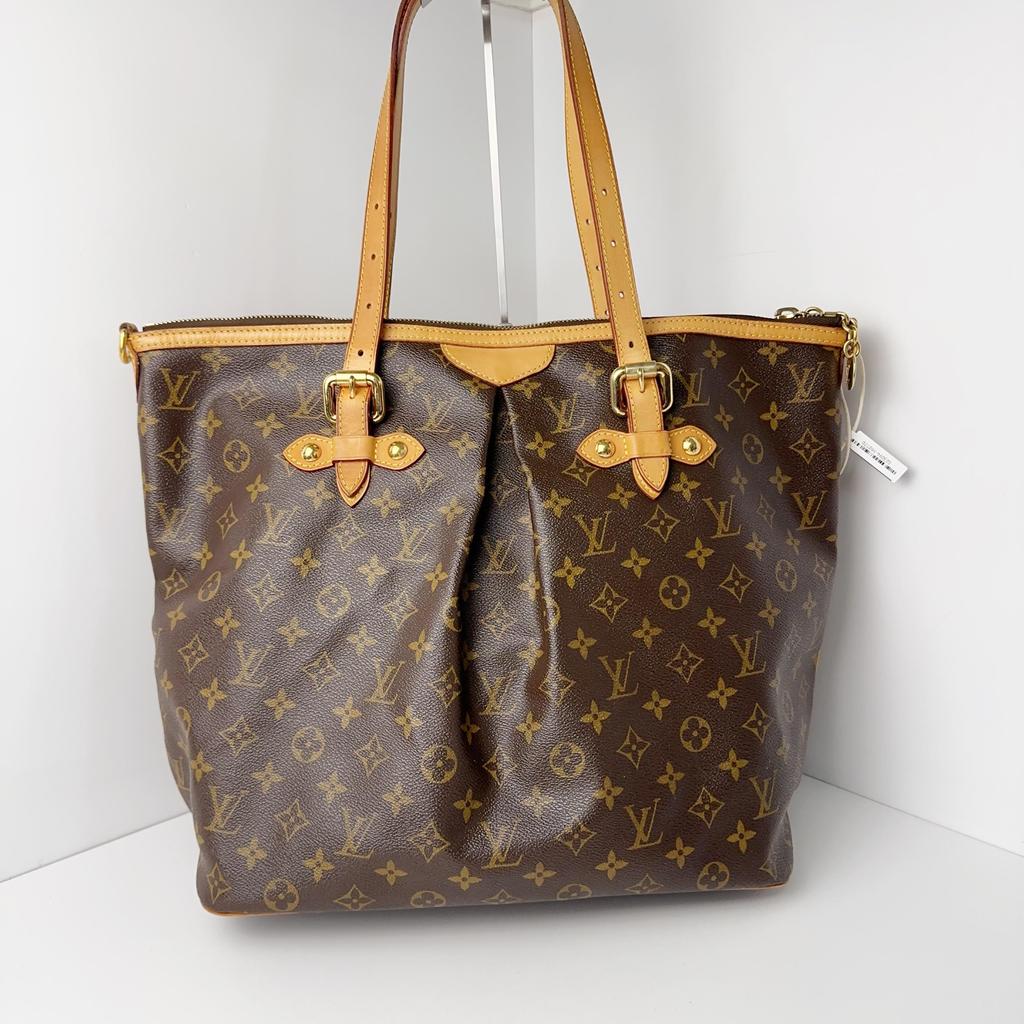 [Pre-Owned] Palermo Large Brown Coated Canvas Monogram Shoulder Bag - Very Good #1WF1FU7