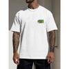 Men'S Graffiti Letter Print Crew Neck T-Shirt - Summer Casual Streetwear, for Outdoor Sports And Casual Wear, Art Fashion | Vibrant Design