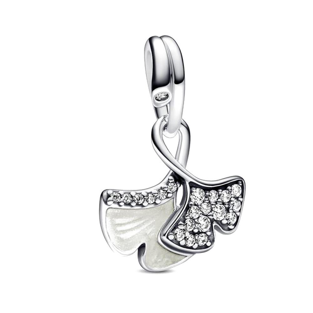 Blauer Gänseblümchen Kaktusblatt Klee Kupfer Anhänger Perle Geeignet Für Original Armband Halskette DIY Damenschmuck Zubehör