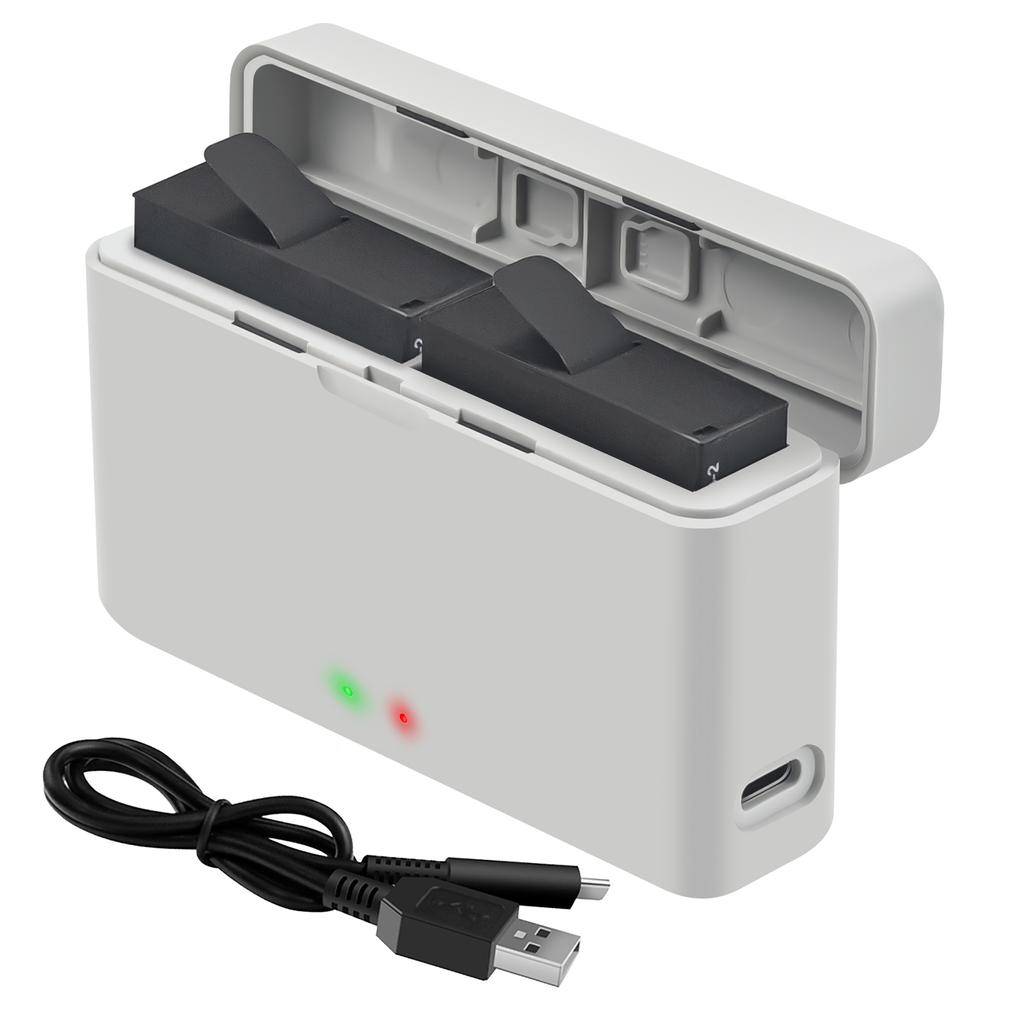 Efficient Battery Charging Dock For 360Ace/AcePro Camera Battery for Filmmakers With USB Power Supply And LED Display