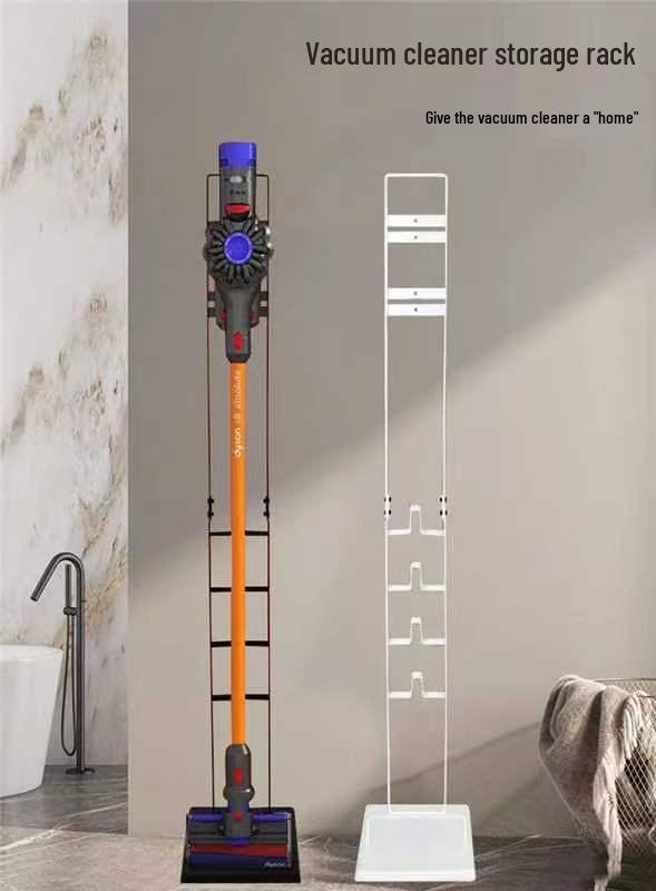 Compatible Dyson Vacuum Cleaner Stand - No-Installation, Floor-Standing Wall Mount