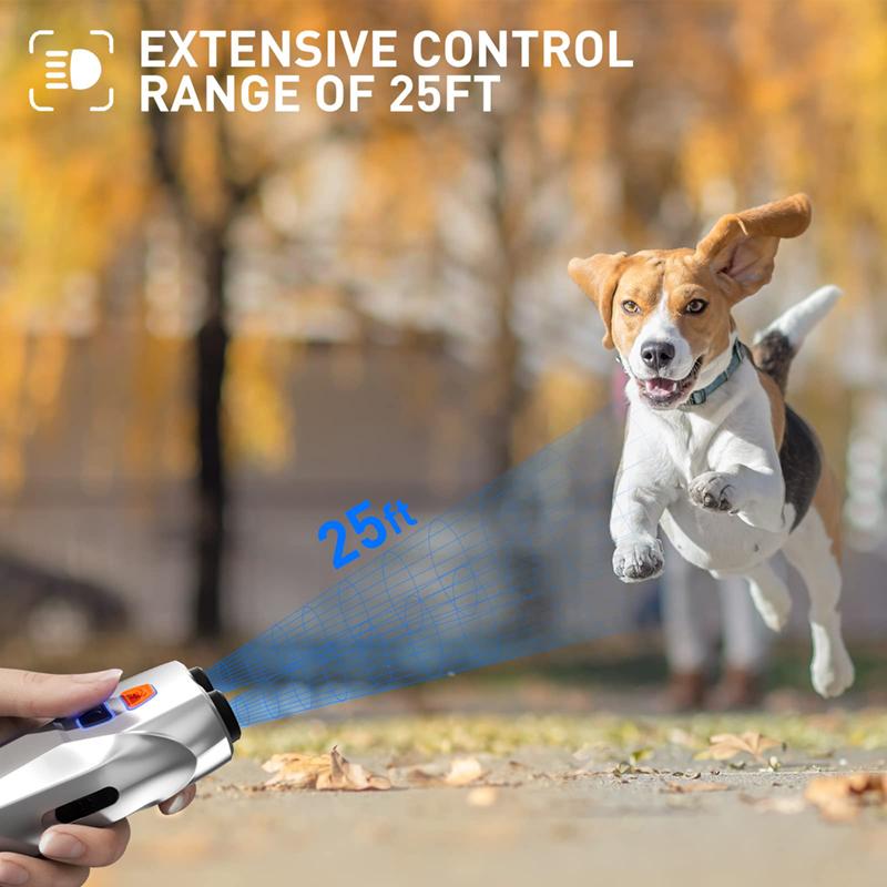 Ultrasound Dog Repellent Deterrent Stop Barking Device Training Pet Bad Behaviors Correction 3 Modes 4