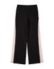 ERER Sheer Lace Panel Sweatpants Black