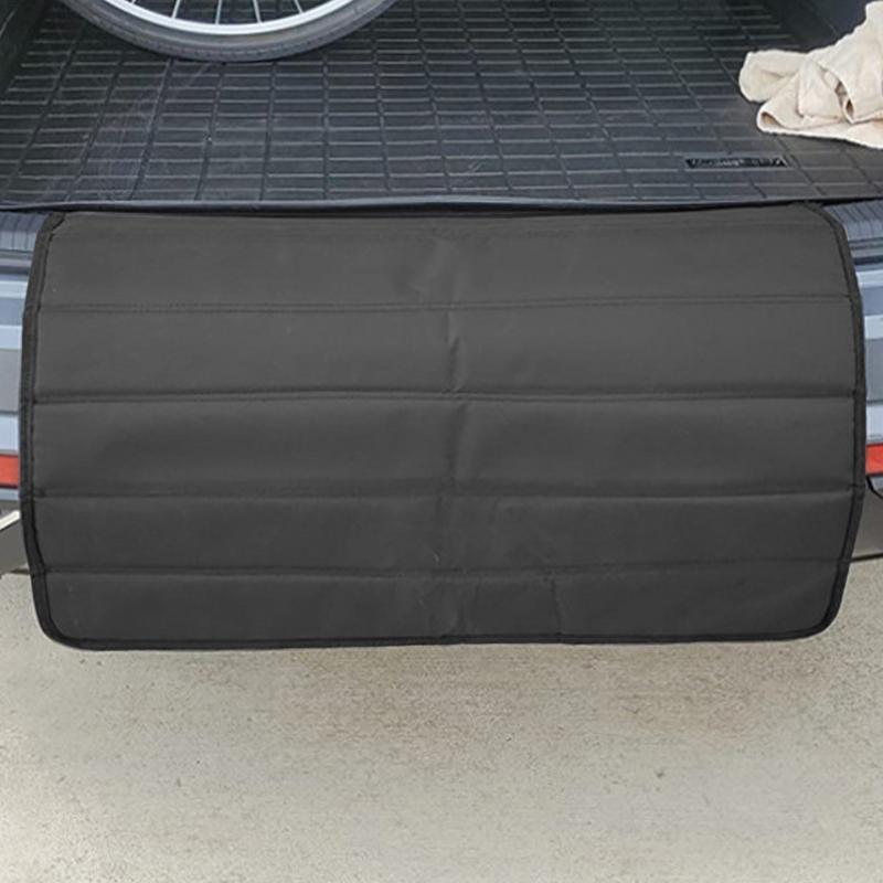80×64cm Universal Car Trunk Mat Waterproof Dustproof Car Bumper Protection Prevent Scratches Anti-Dirty Fold Pad for SUV Sedan
