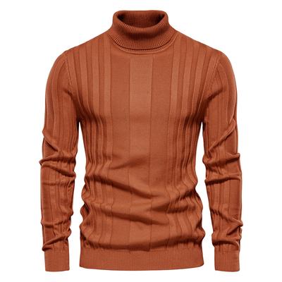 Sweater Autumn New Men's Turtleneck Casual Knit Warm Base Shirt Men's Solid Color Pullover Large Size