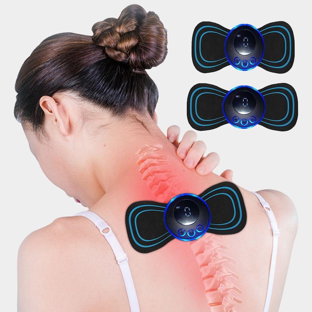Multifunctional Electric EMS Neck Massager Mini Massageador Mat Gel Pad Stickers  Relieve Pressure