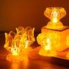 1Pc Electric Lotus Light Battery Operated Led Holy Light Prayer Flicker Led Candle Tea Lamp Home Decoration