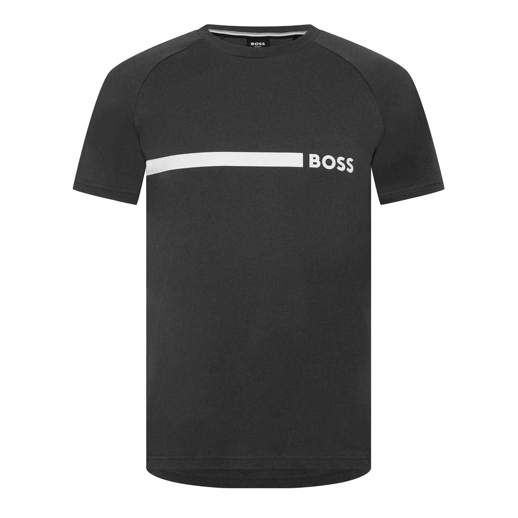 Boss Mens Contrast Detail Logo Slim T-Shirt