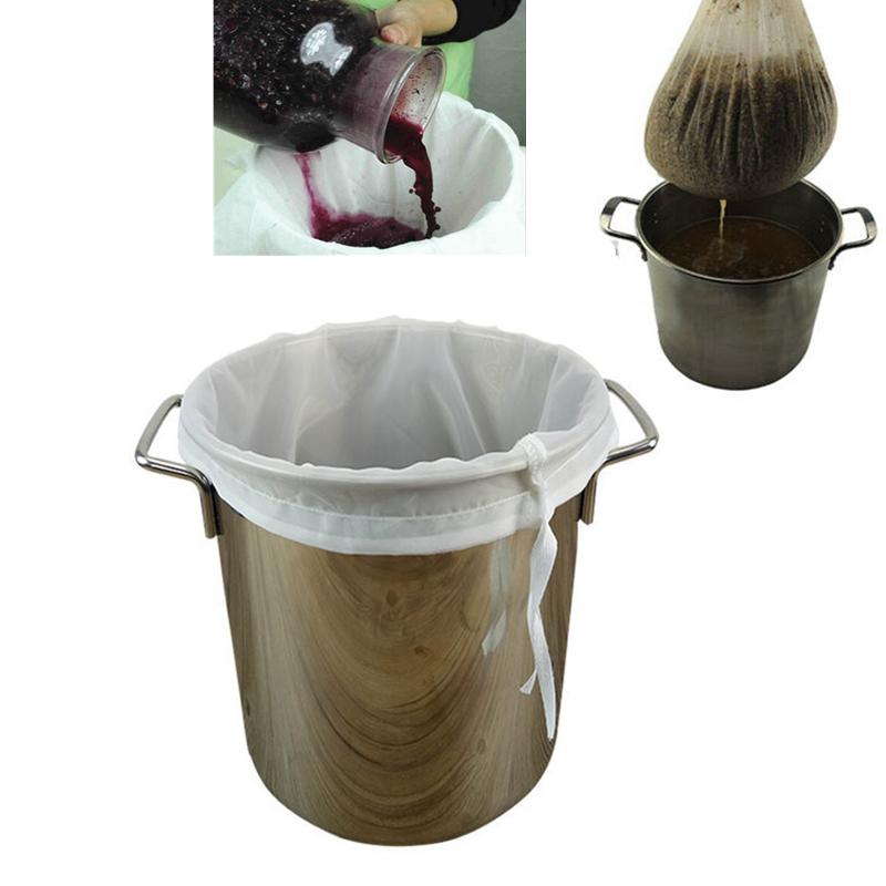 Síťovaný 100/200 sáček na cezení pro vaření Potravinářský filtr na ořechové mléko víno pivo Kbelík Sójová šťáva Zeleninová náplň Káva Akvarijní filtr