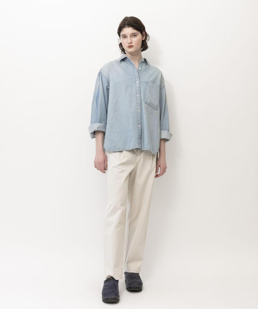 John Bull Vintage Light Denim Sideline Light Indigo Blue Women's Overshirt,