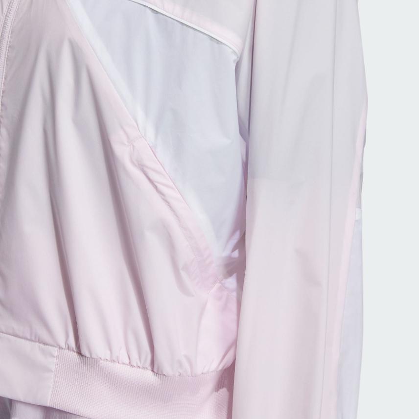 Adidas Colorblock UV Protection Sports Jacket Women Outerwear Pink White IP7102