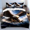 Soaring bald eagle design. Bedding sets Duvet cover sets Duvet covers Pillowcases(1*Duvet Cover 2*Pillowcases without duvet insert)