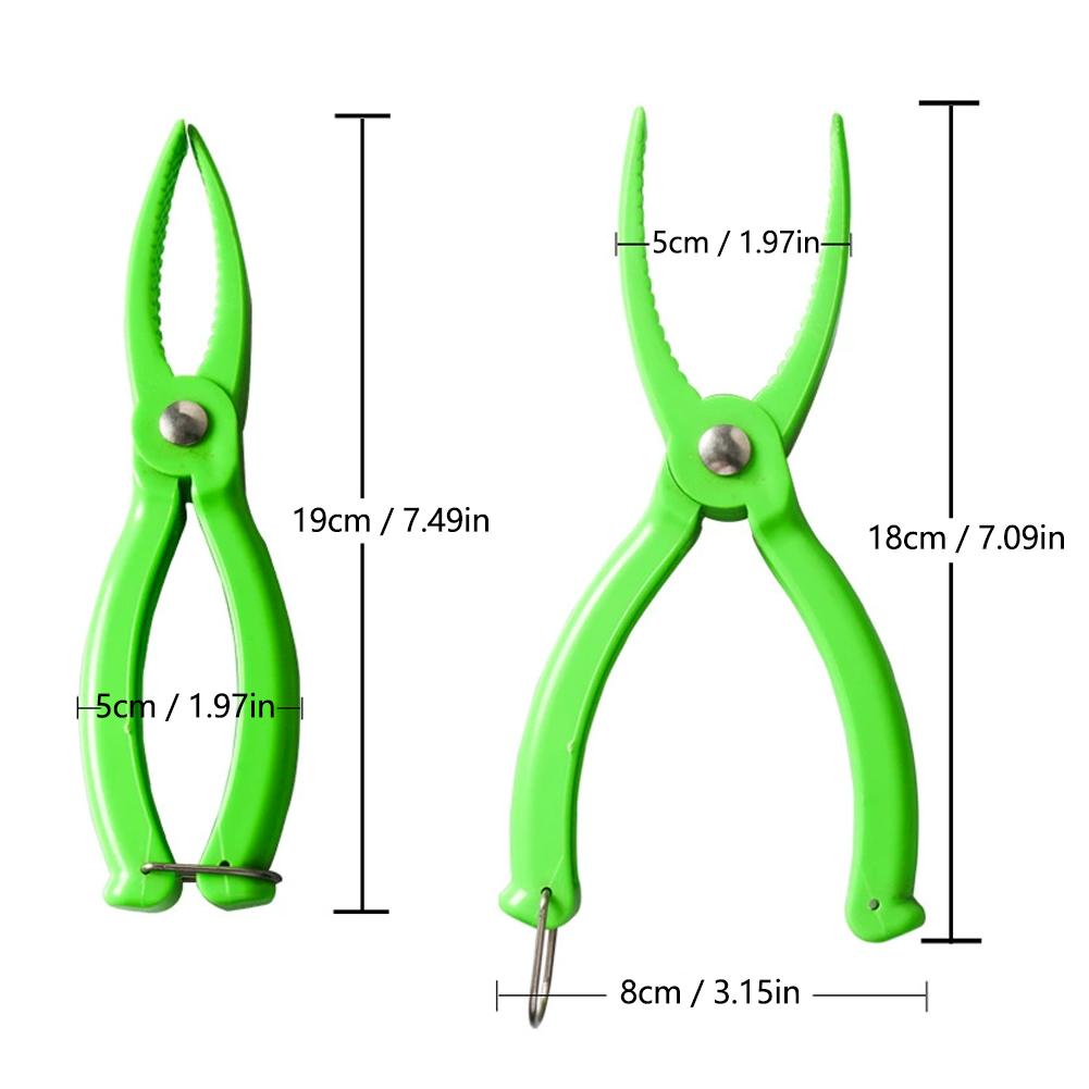 Dispozitiv de control al peștelui în aer liber Clemă din plastic pentru pescuit Instrument de prindere a buzei Controler Momelă Clemă anti-alunecare Kit de consumabile pentru clești