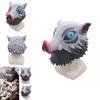 Stunning Demon Slayer Kimetsu No Yaiba Hashibira Inosuke Latex Mask For Cosplay Events