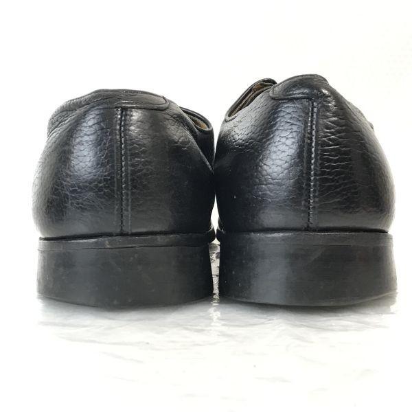 80s-90s?/STACY ADAMS/Goodyear Welt Leather U-Tip Shoes/10.5B/27.0-28.0/Black/(USED)