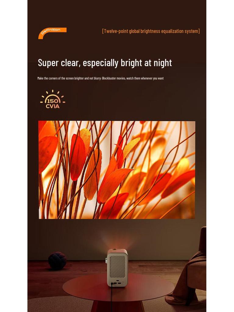 Nuts Micro Y1 Mini Projector - Portable Home Theater & Outdoor Projection
