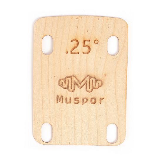 3 Stück Gitarrenhals-Unterlegscheiben, Massivholz-Halsplatte für angeschraubte Halsbefestigung, 0,25/0,5/1 Grad Gitarrenhalsplatten-Werkzeug für die Reparatur des Gitarren-Bass-Halses