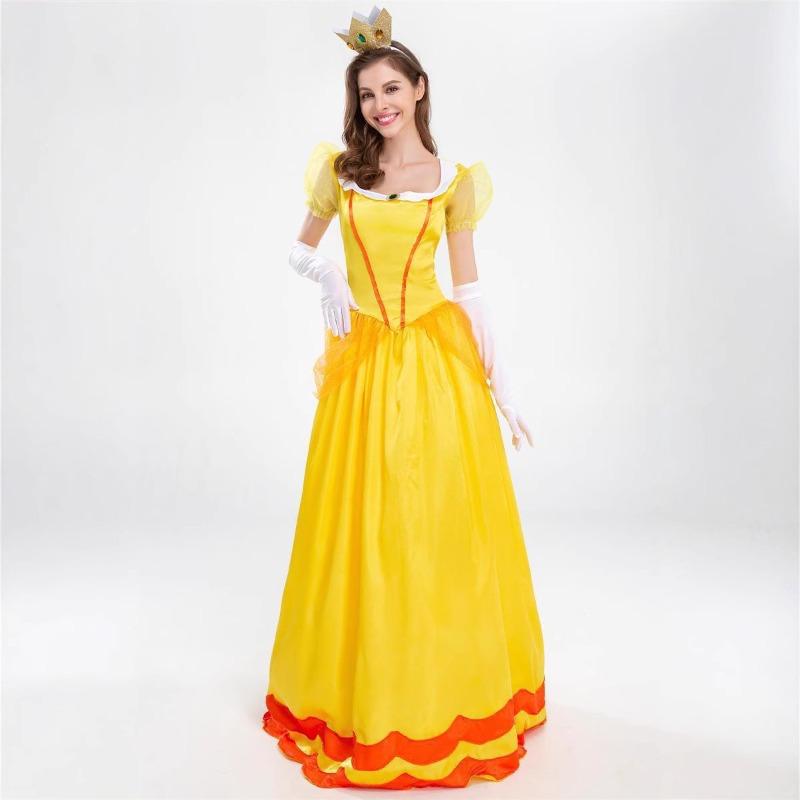 Halloween Snow White Sissy Mary Princess Frozen Character Cinderella Uniform Long Evening Dress