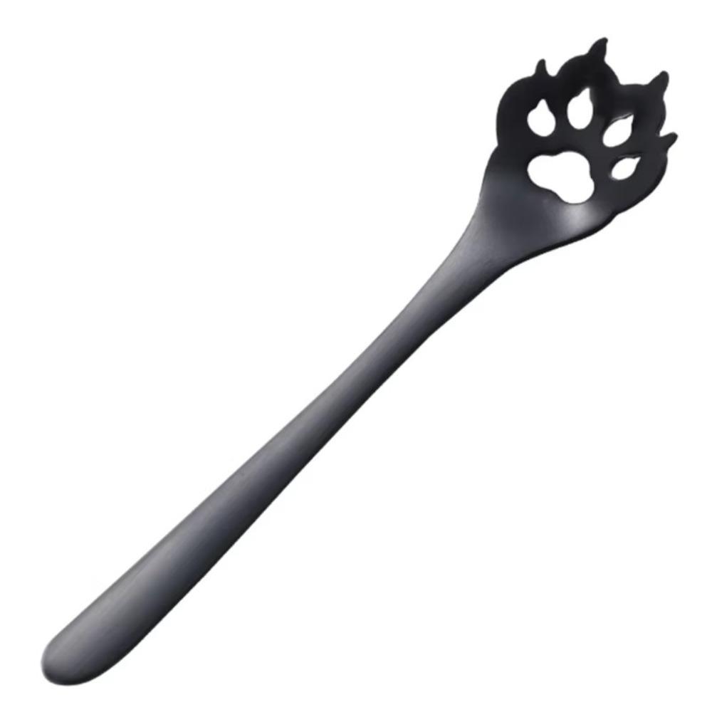 304 Stainless Steel Funny Cat Paw Teaspoon Kitchen Tableware Dog Paw Spoon Coffee Spoon Dessert Tea Accessories
