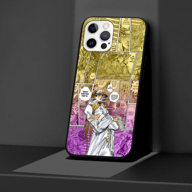 J -Jojos Anime Black Case For Apple Iphone 11 13 12 Mini 14 Pro Max Xr 7 8 +Se 2020 Xs 6 6s Plus 5 5s Silicone Phone Cover