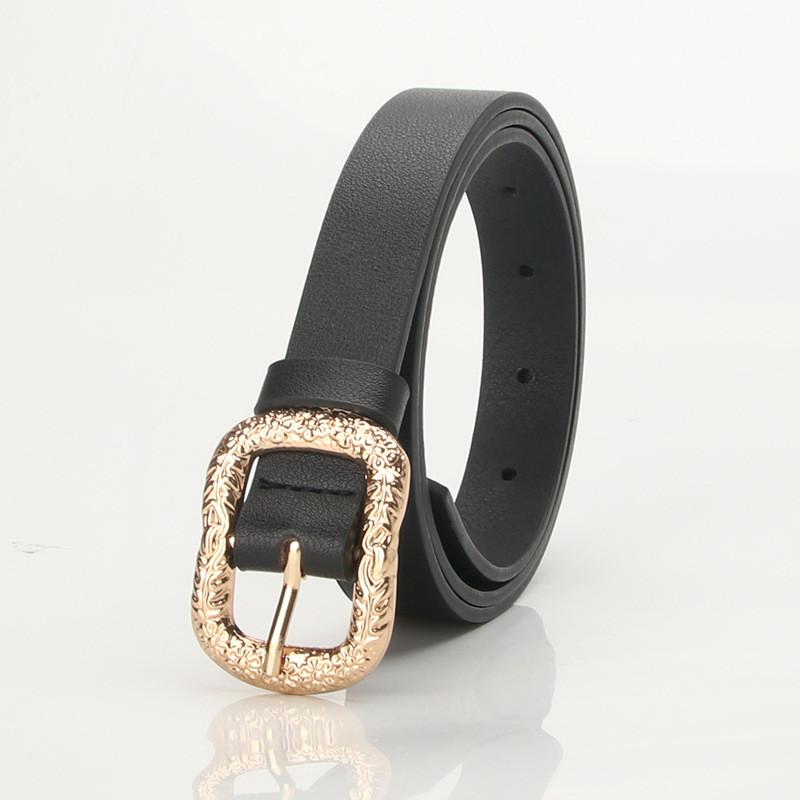 Elegant Womens Pu Leather Belt With Alloy Buckle For Daily Use And Work Attire