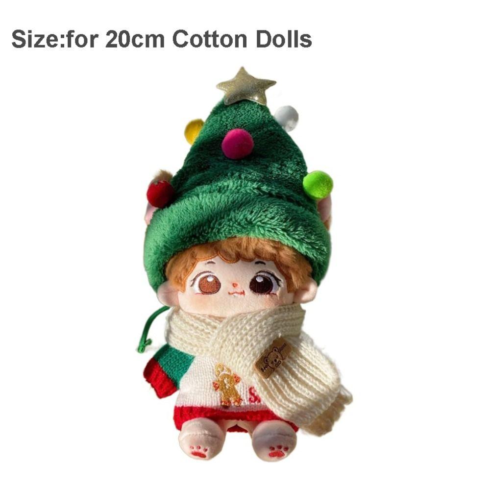 Christmas Doll Clothes Decoration Cartoon Toy Accessories 20cm Cotton Doll Clothes Cotton Doll
