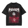 2026 Washed T Shirts Lady Gaga Mayhem Hip Hop Retro Vintage High Street Streetwear Short Sleeve Print Tees Men's Women Top Harajuku