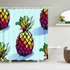 Tropical Fresh Fruit Shower Curtain Bathroom Waterproof Polyester Lemon Pineapple 3D Printing Curtains For Bathroom Shower