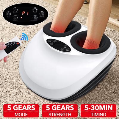 Masażer stóp 4D Shiatsu Ugniatanie Ciśnienie Powietrza Ogrzewanie Podczerwienią Elektryczna Maszyna do Pielęgnacji Masażu Stóp Opieka Zdrowotna Narzędzie do Masażu Stóp 48W