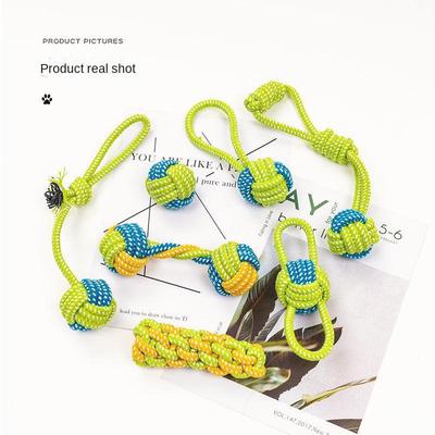 Pet Dog Toys for Large Small Mini Dogs Interactive Cotton Rope Ball Accessories Toothbrush Cleaning Bite Chew Puppy Interactive