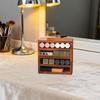 Wooden Lipstick Holder Essential Oil Display Stand Collectibles Showcase 4 Tier for Living