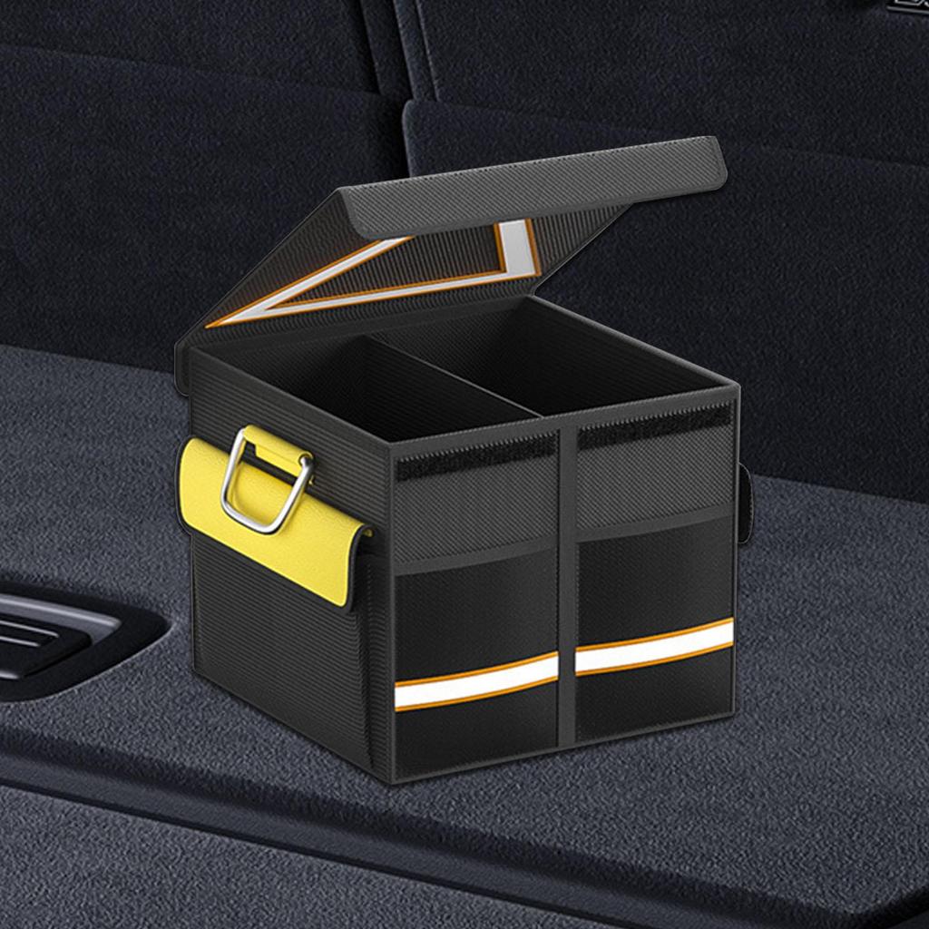 Car Trunk Organizer Cargo Storage Container Large Capacity Versatile Multi Compartments for Sedan