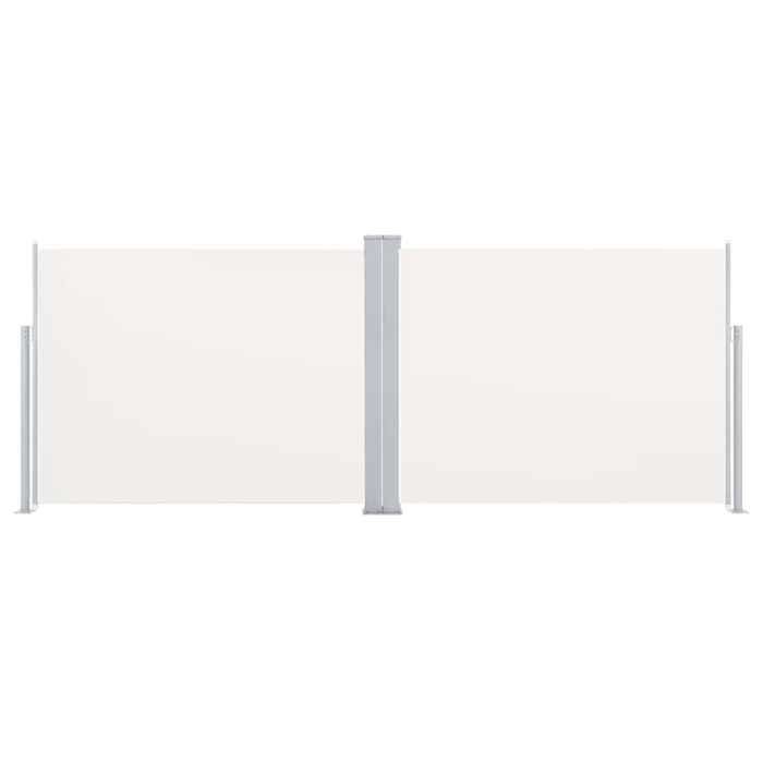 VidaXL Auvent latéral rétractable Crème 140 x 1000 cm