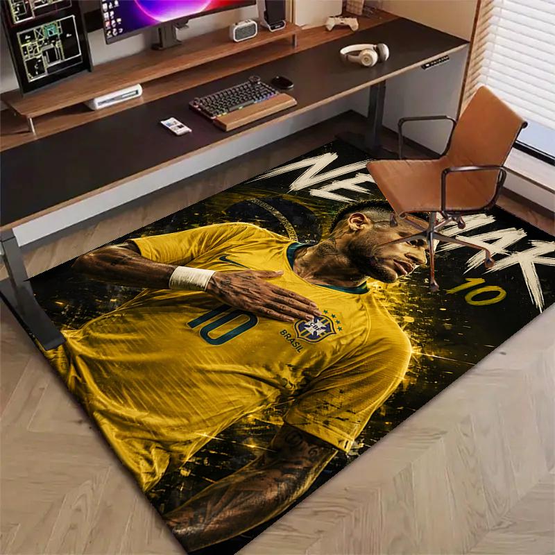 1pc Neymar18 Design Printed Area Rug Carpet for Bedroom Living Room Home Decor Rugs Mat Non Slip Mat Rug for Bedside
