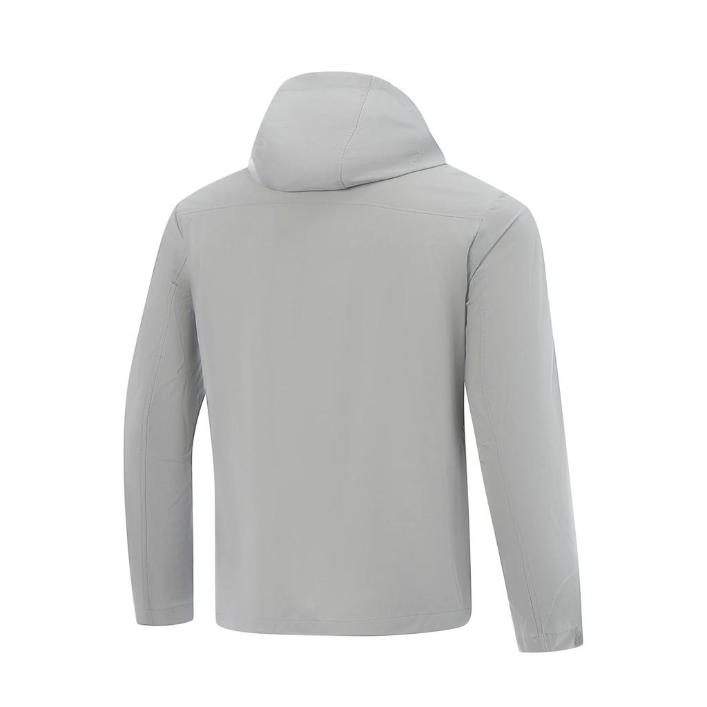 Li-Ning Wade Series Solid Color Zipper Versatile Hooded Casual Windbreaker Men outerwear AFDVH53-2