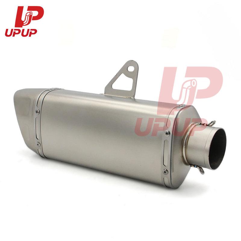 Universal Motorcycle Exhaust 61mm Motocross Muffler Escape Moto Stainless Steel Pipe For GSXR1000 GSXR1300 Z900 Z1000 MT09 MT07