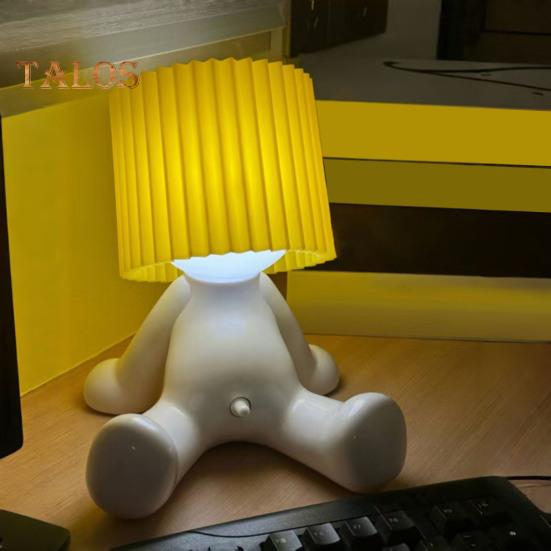 Lampka nocna LED o miękkim blasku, kreatywny kształt, szerokie zastosowanie, zabawna lampa stołowa typu plug-in, lampka nocna w kształcie chłopca, dekoracja