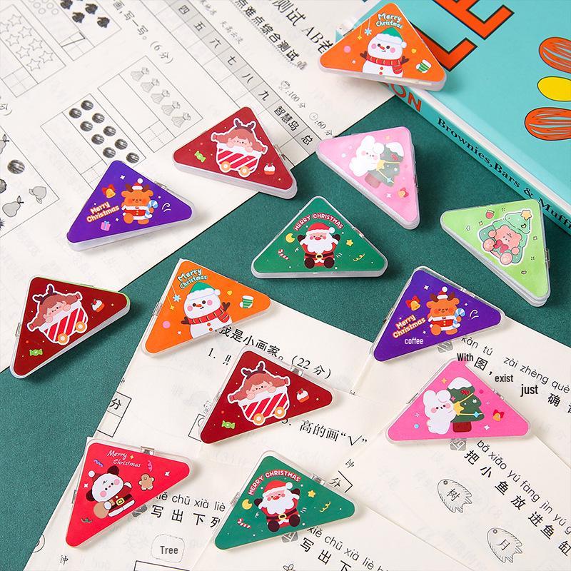 Christmas Triangle Photo & Memo Clip – Cute Gift for Students & Journal Decoration