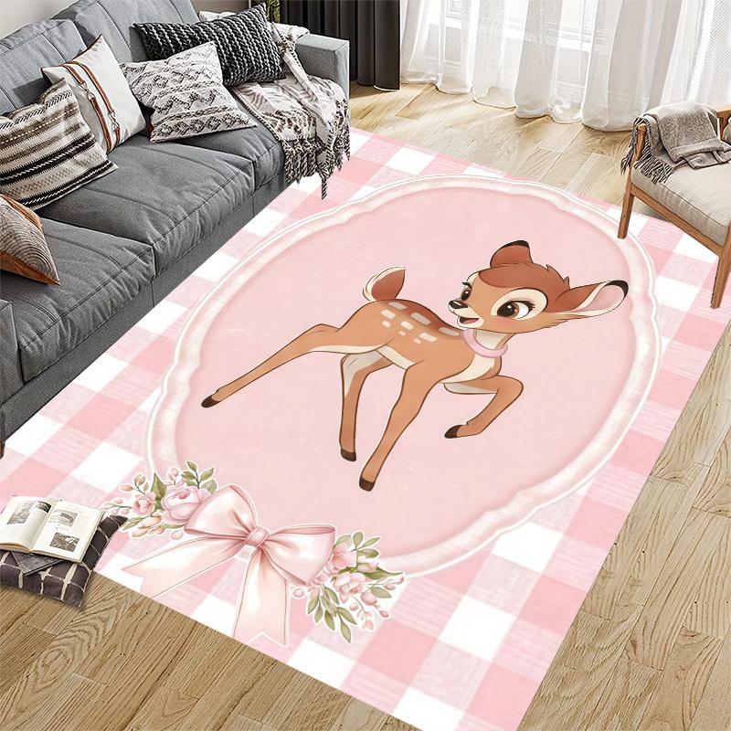 Bambi Home Sofa Decoration for Living Room & Bedroom, Non‑Slip Play Flannel Floor Mat for Game Room