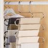 5 Layers Multi-Functional Clothes Hangers Non-Slip Pant Storage Rack Cloth Rack With Multiple Functions For Hanging And Storage