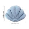 Inflatable Bath Pillow Shell Shaped Easy To Clean Neck Support Pillow Bathtub Headrest for Hotel Home Kid Adults